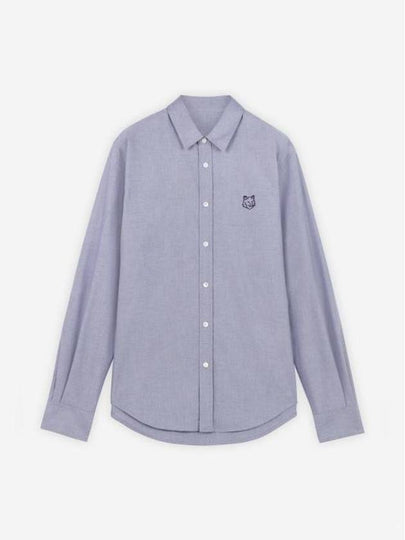 Contour Fox Head Skate Long Sleeve Shirt Blue - MAISON KITSUNE - BALAAN 2