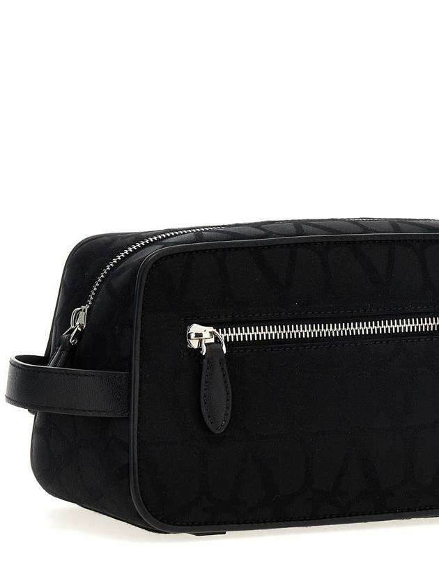 Toilet Econograph Clutch Bag Black - VALENTINO - BALAAN 4