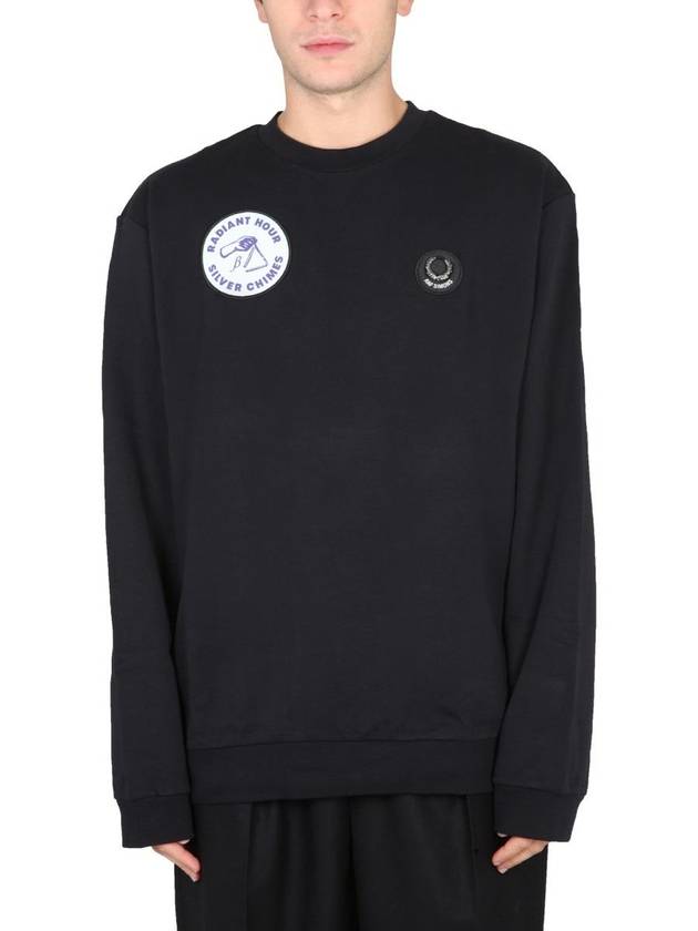 Fred Perry X Raf Simons Sweatshirt With Patch - FRED PERRY - BALAAN 1