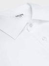 Triomphe Loose Long Sleeve Shirt White - CELINE - BALAAN 3