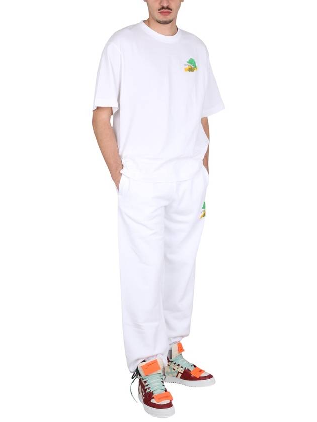 Men's Brush Arrow Track Pants White - OFF WHITE - BALAAN 3