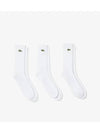 Men s 3 Pack Long Length Sports Socks Bundle White - LACOSTE - BALAAN 1