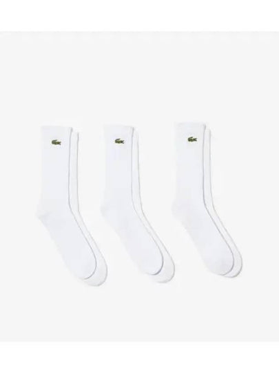 Men s 3 Pack Long Length Sports Socks Bundle White - LACOSTE - BALAAN 2