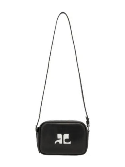 Reedition Camera Leather Cross Bag Black - COURREGES - BALAAN 2