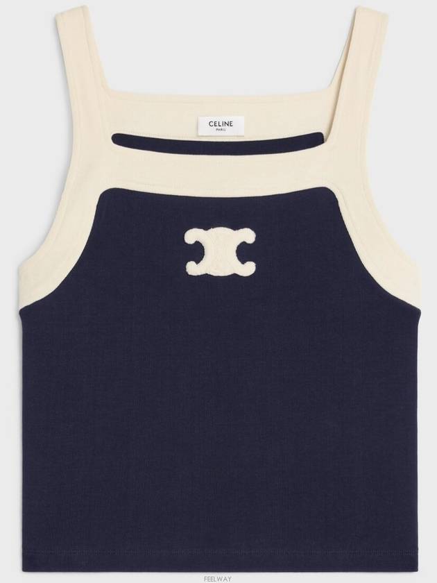 Triomphe Tank Top Cotton Jersey - CELINE - BALAAN 2