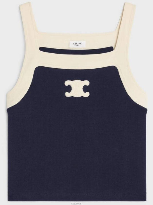 Triomphe Tank Top Cotton Jersey - CELINE - BALAAN 2