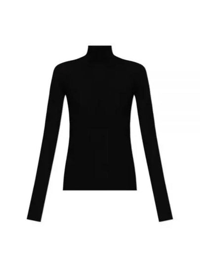 Woolen Turtleneck Black - BOTTEGA VENETA - BALAAN 2