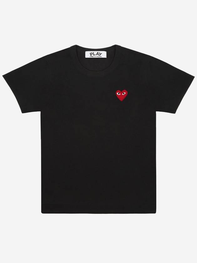 Red Heart Short Sleeve T-Shirt P1 T107 1 Black - COMME DES GARCONS - BALAAN 2