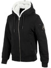 Classic Bunny 3 White Lining Zip Up Hoodie Black - MOOSE KNUCKLES - BALAAN 2