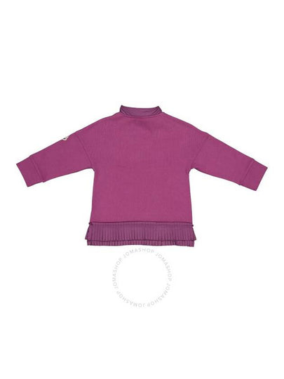 Moncler Girls Purple High Neck Ruffle-Detail Fleece Dress, Size 4Y - MONCLER - BALAAN 2