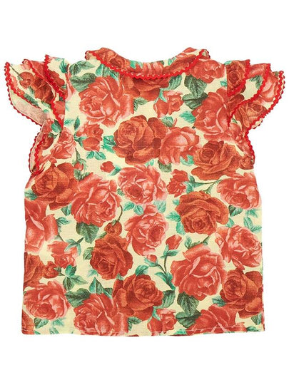 Parakit Kids Flower S21064 222 CA Short Sleeve Blouse - THE ANIMALS OBSERVATORY - BALAAN 2