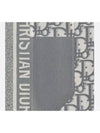 Oblique Mitzah Scarf Silk Twill Grey - DIOR - BALAAN 6