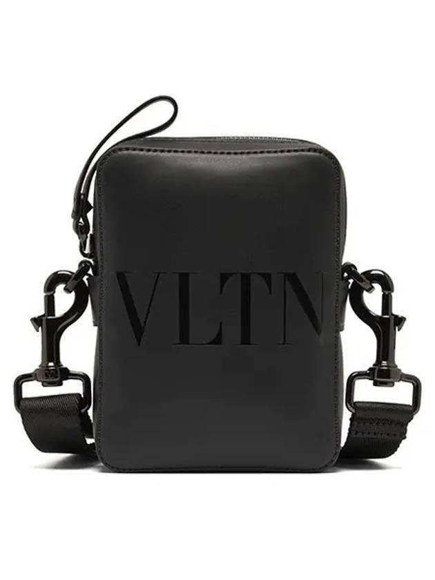 VLTN Leather Cross Bag Black - VALENTINO - BALAAN 6