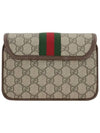 Ophidia GG Mini Shoulder Bag Beige Ebony - GUCCI - BALAAN 4