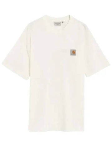 Men s Nelson Cotton Oversized Short Sleeve T Shirt White I029949 D6GD - CARHARTT - BALAAN 1