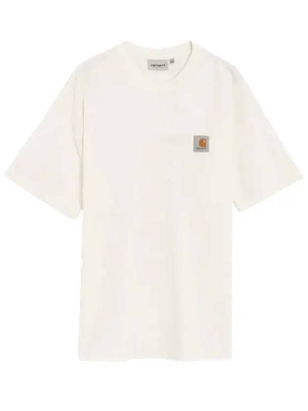 Men s Nelson Cotton Oversized Short Sleeve T Shirt White I029949 D6GD - CARHARTT - BALAAN 3