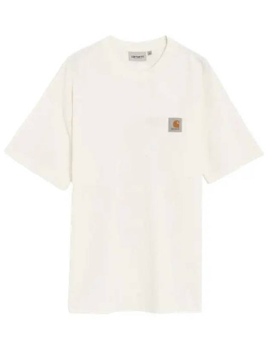 Men's Nelson Cotton Oversized Short Sleeve T-Shirt White I029949 D6GD - CARHARTT - BALAAN 2