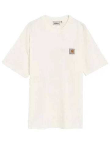 Men's Nelson Cotton Oversized Short Sleeve T-Shirt White I029949 D6GD - CARHARTT - BALAAN 1