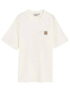 Men s Nelson Cotton Oversized Short Sleeve T Shirt White I029949 D6GD - CARHARTT - BALAAN 2