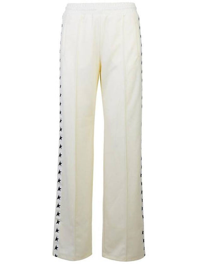 Side Star Logo Track Pants White - GOLDEN GOOSE - BALAAN 2