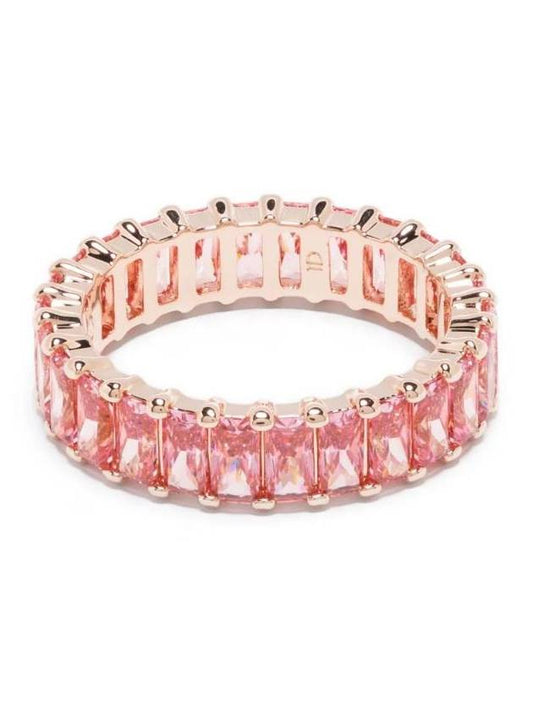 Matrix Baguette Cut Ring Rose Gold Pink - SWAROVSKI - BALAAN 1