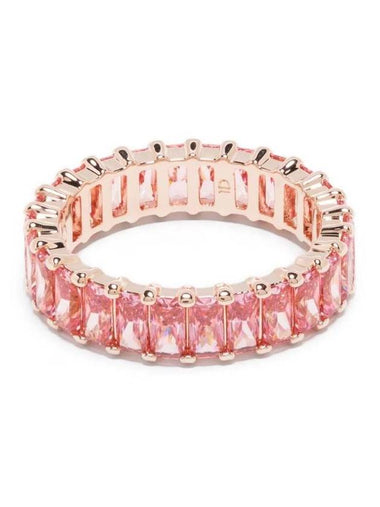 Matrix Baguette Cut Ring Rose Gold Pink - SWAROVSKI - BALAAN 1