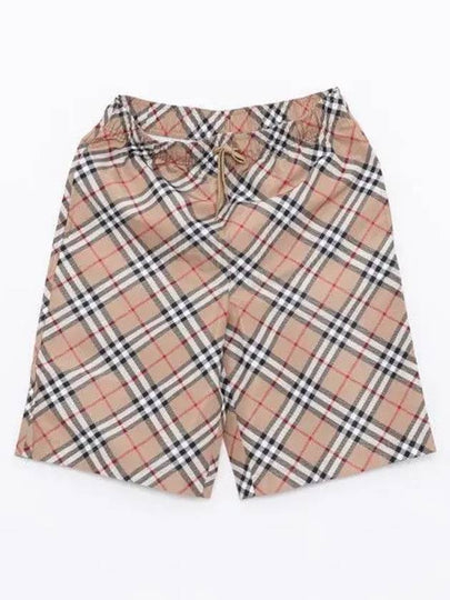 Kids Vintage Check Swim Pants Beige - BURBERRY - BALAAN 2