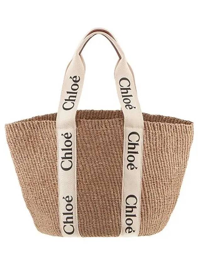 Woody Large Basket Tote Bag Beige - CHLOE - BALAAN 5