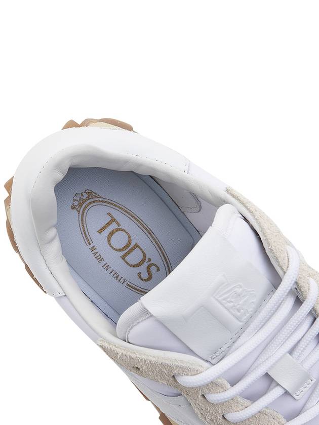 Women's Leather Fabric Low Top Sneakers White - TOD'S - BALAAN 8