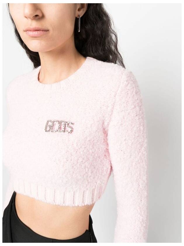 Crew neck knit FW23W380156PINK - GCDS - BALAAN 2