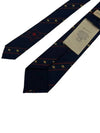Silk Tie with Bee Web Midnight Blue Red - GUCCI - BALAAN 7