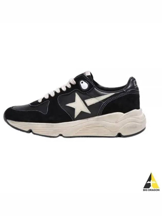 Running Sole Leather Low Top Sneakers Black - GOLDEN GOOSE - BALAAN 2