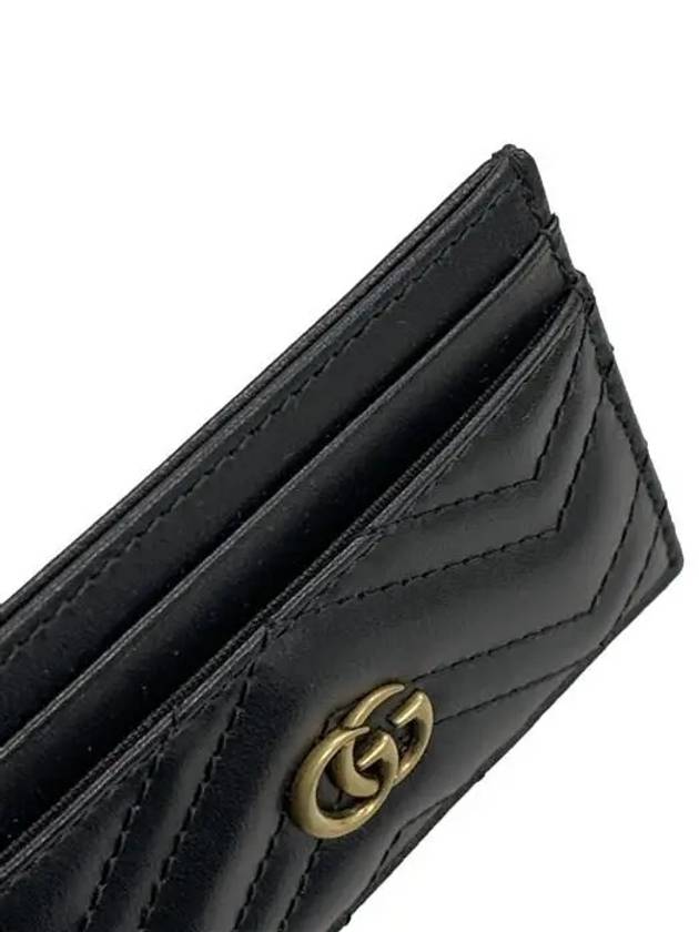 GG Marmont Matelasse 2 Tier Card Wallet Black - GUCCI - BALAAN 3