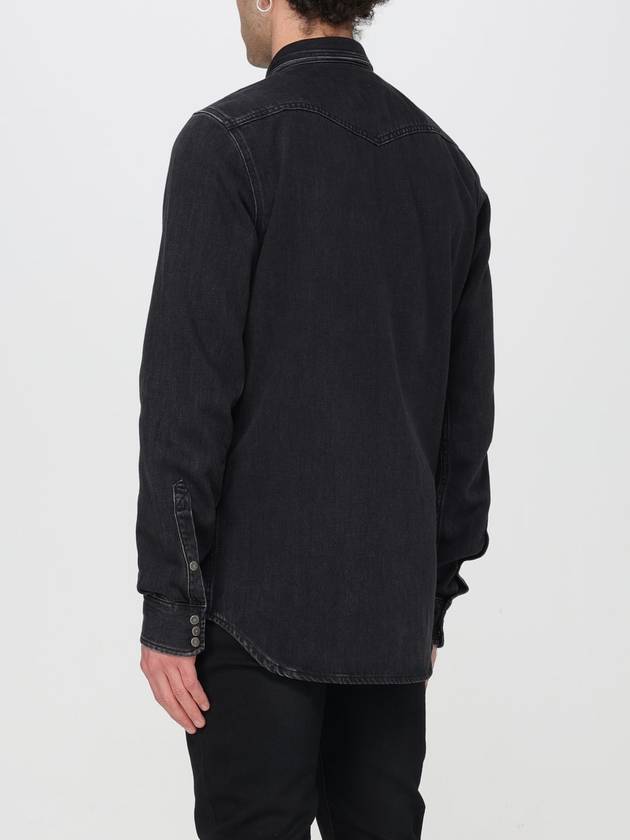 D-Vega Long Sleeve Shirt Black - DIESEL - BALAAN 3