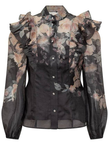 Zimmermann Shirt With Floral Pattern - ZIMMERMANN - BALAAN 1