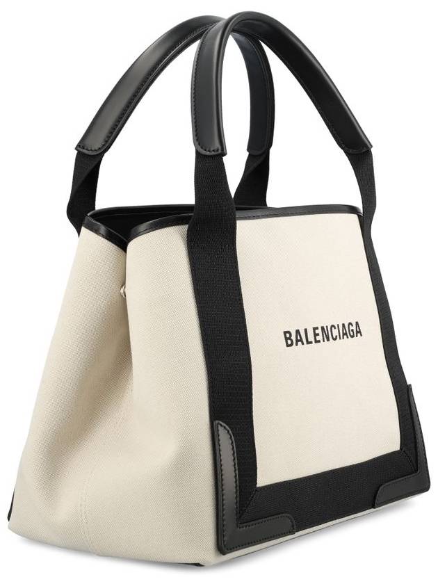 Cabas Logo Canvas Small Tote Bag Black - BALENCIAGA - BALAAN 4