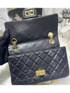 Mini 2.55 Handbag Aged Calfskin Gold Black - CHANEL - BALAAN 11