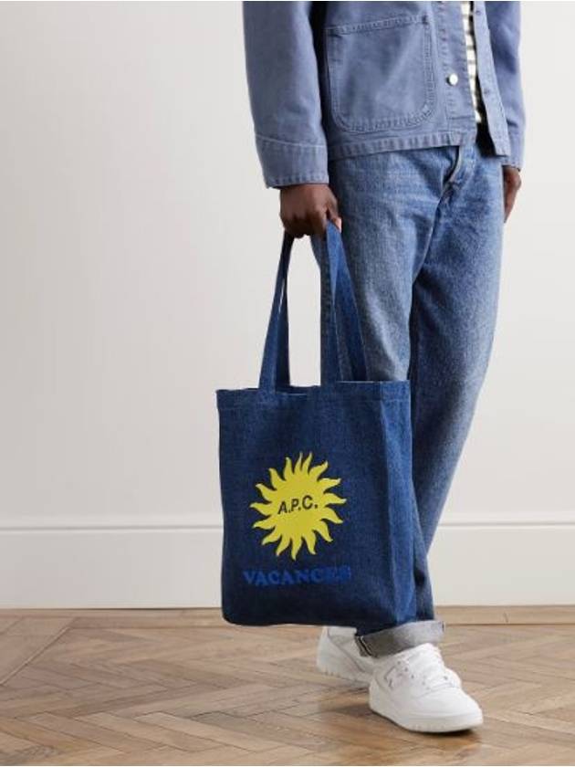 Lou Denim Blue Tote Bag Eco Bag - A.P.C. - BALAAN 4