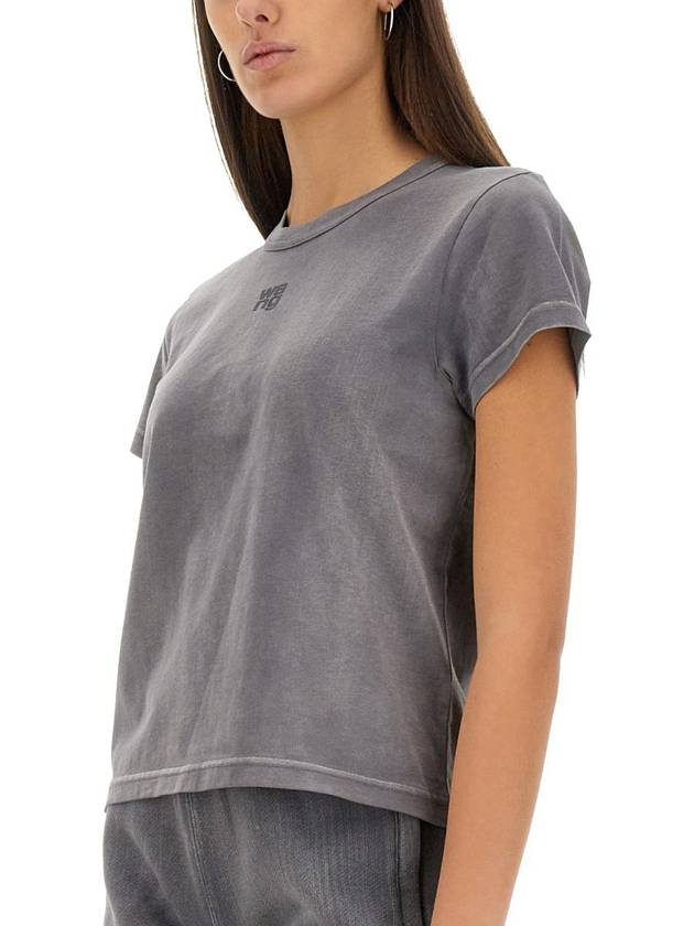 T By Alexander Wang Essential Shrunk T-Shirt - ALEXANDER WANG - BALAAN 4