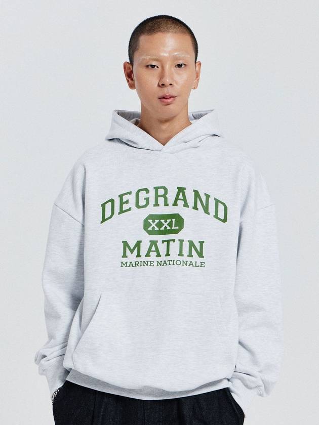 V Heavy Hood Sweat De Grand Hoodie 1% Melange - DE GRAND MATIN - BALAAN 2