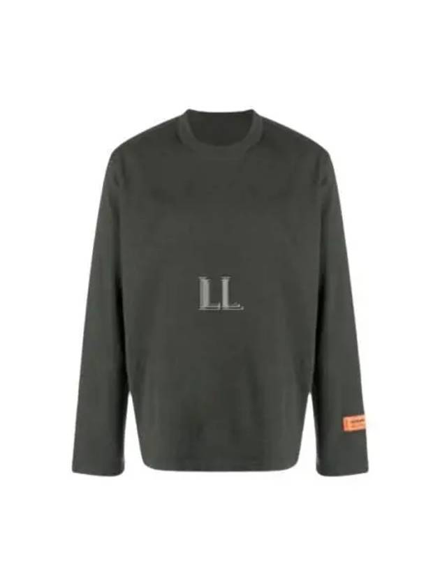 Logo Patch Long Sleeve T-Shirt Grey - HERON PRESTON - BALAAN 2