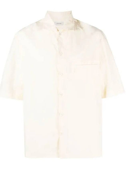 Camp Collar Cotton Short Sleeve Shirt Ecru - LEMAIRE - BALAAN 2