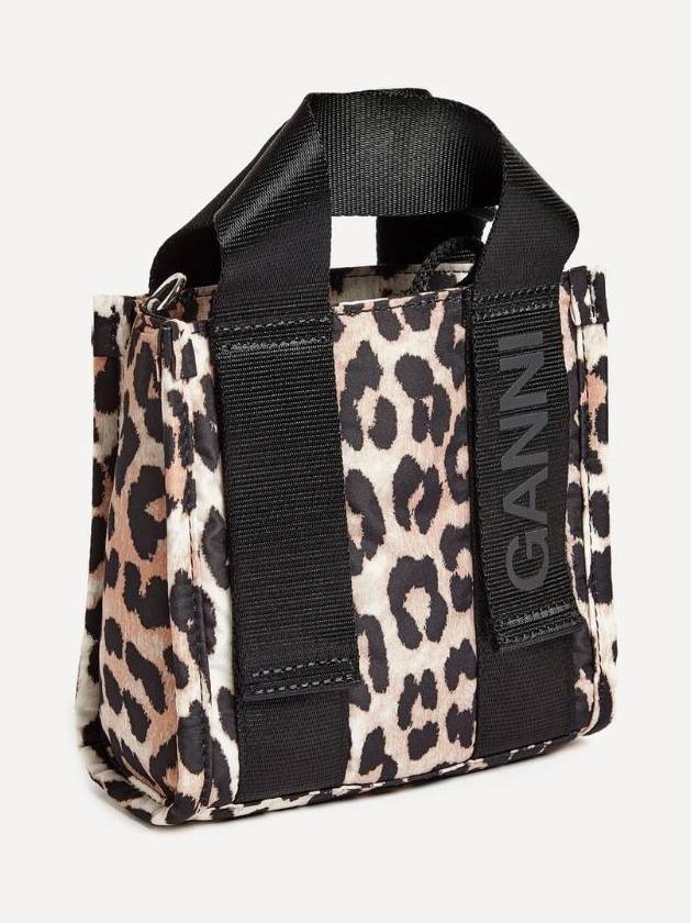 24SS Mini Tech Leopard Tote Bag Shoulder Bag - GANNI - BALAAN 3