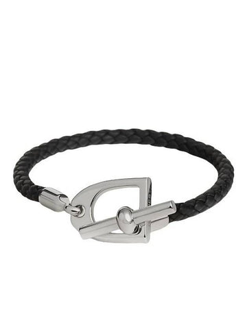 Etrier Bracelet Men s Noir H100063FP89T5 - HERMES - BALAAN 1