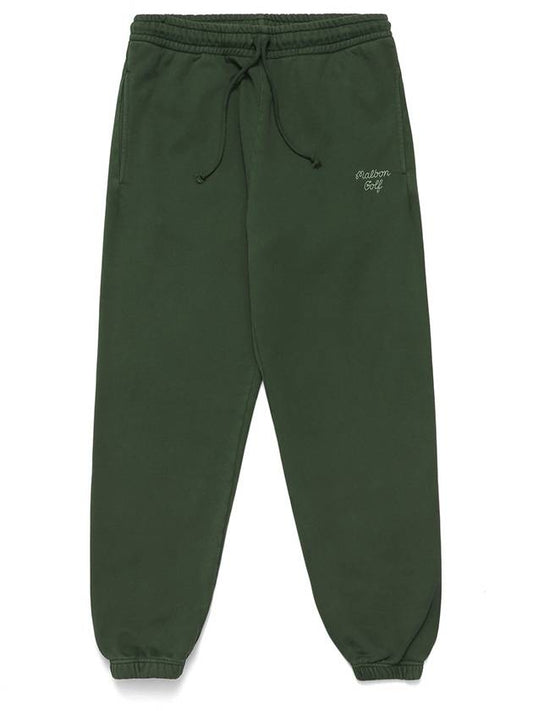 Health Seekers Golfers Marlbon Script Sweatpants GREEN - MALBON GOLF - BALAAN 1