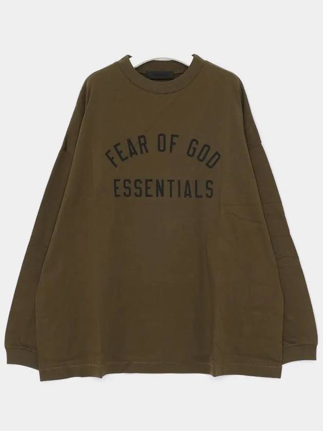 ESSENTIALS Long Sleeve T Shirt 125BT244204F OLIVE - FEAR OF GOD - BALAAN 2