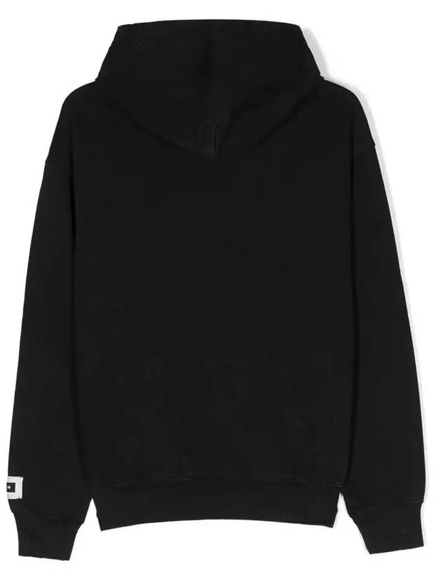 Kids Women Logo Hoodie Black F3MSJUHS177 110 - MSGM - BALAAN 3