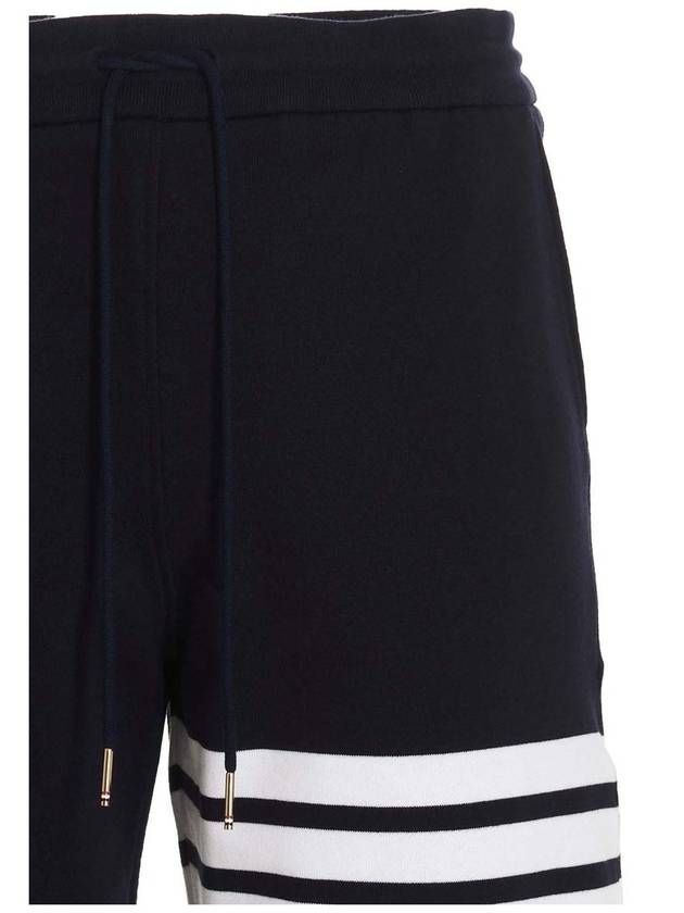 Cotton Loopback Knit Engineered 4-Bar Sweatshorts Navy - THOM BROWNE - BALAAN 4