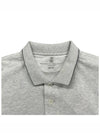 Cotton Polo Shirt Grey - BRUNELLO CUCINELLI - BALAAN 4