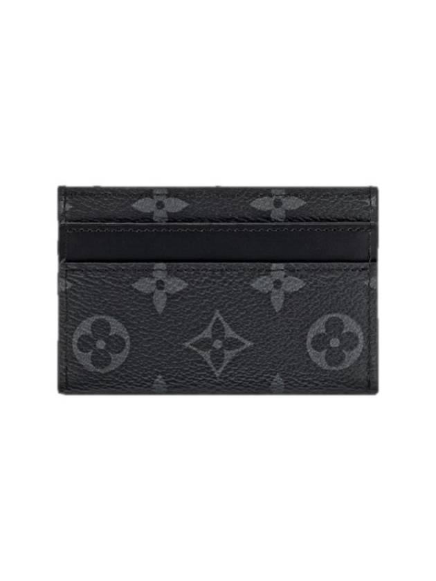 Monogram Eclipse Double Card Wallet Black - LOUIS VUITTON - BALAAN 3